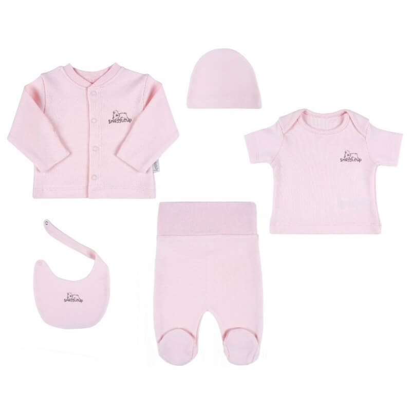 U4743 К-Кт За Изписване За Недоносени Розов 5 Ч - Комплекти За Изписване - Ciccim Baby - BebeMama