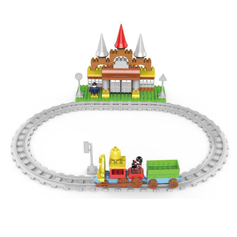 Конструктор-Влак С Релси 109 Части - Строители, Мозайки И Конструктори - Raya Toys - BebeMama