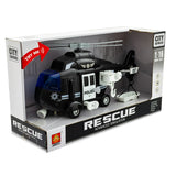 Полицейски Хеликоптер На Батерии Черен --- BebeMama