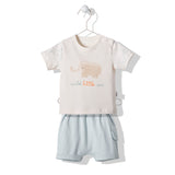 F1224 К-Кт 2Ч. Wilderness Син 6-9M/74Cm - Комплекти - Bebetto - BebeMama