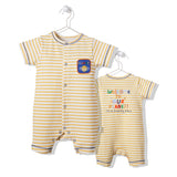 K3794 Гащеризон Sky Animals Жълт 9-12M/80Cm - Гащеризони - Bebetto - BebeMama