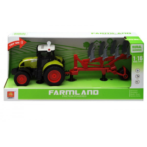Трактор С Плуг 1:16 На Батерии - Играчки - Wenyi - BebeMama