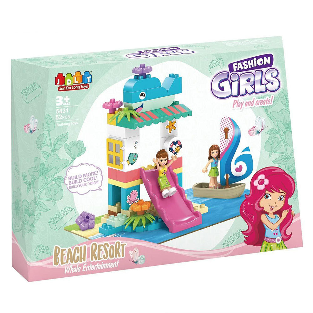 Конструктор Модни Момичета Пързалка 5431 52 Ел. - Строители, Мозайки И Конструктори - Jdlt - BebeMama
