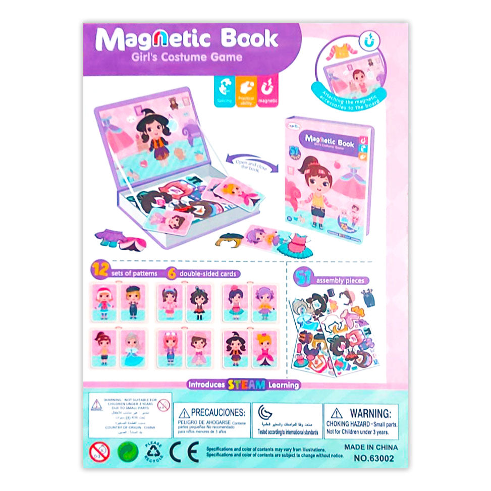 Магнитна Книга - Дрехи За Преобличане Момиче --- BebeMama