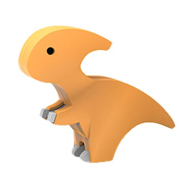 Магнитни Динозаври За Сглобяване Оранжев - Магнити - Raya Toys - BebeMama