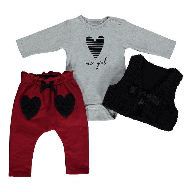 K2278 Комплект Grand Heart 3Ч. 12-18М - Комплекти - Bebetto - BebeMama