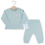 U4790 К-Кт Блузка И Панталон Коала Зелен 9 М 2 Ч - Комплекти - Ciccim Baby - BebeMama