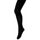 B1210 Чорапогащи С Микрофибър И Печат 104/110 Черен Звезди --- BebeMama