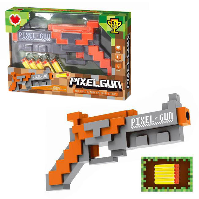 Пистолет Пиксел С Дунапренени Стрели Оранжев - Играчки - Оръжия - Raya Toys - BebeMama