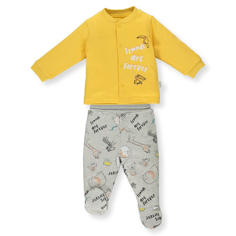 F1244 К-Кт 2 Ч. Friends Are Forever Y. 1-3M/62Cm - Комплекти - Bebetto - BebeMama