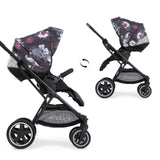 Количка Mars Wild Blooms Черен --- BebeMama