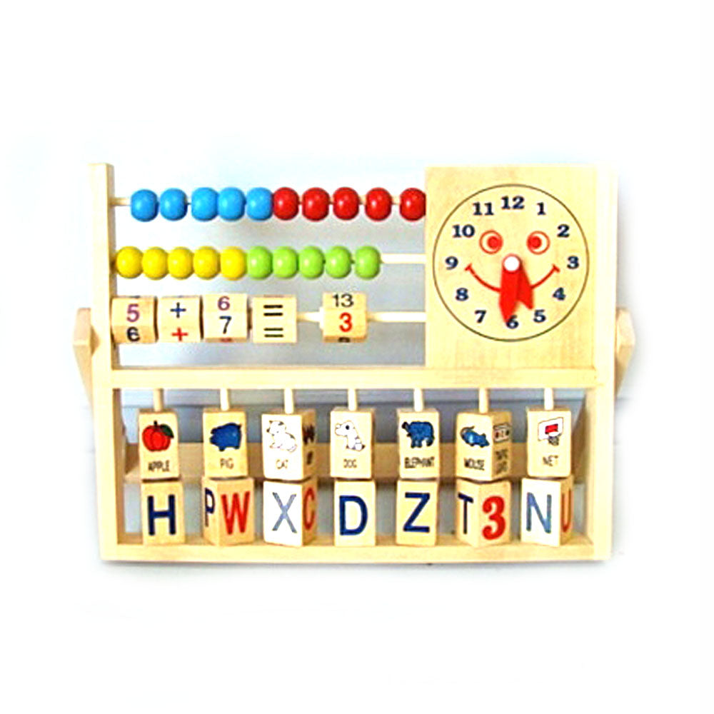 Сметало С Букви И Часовник - Дървени Играчки - Raya Toys - BebeMama