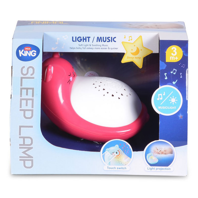Нощна Музикална Лампа Коте Розов - Нощни Лампи - Raya Toys - BebeMama