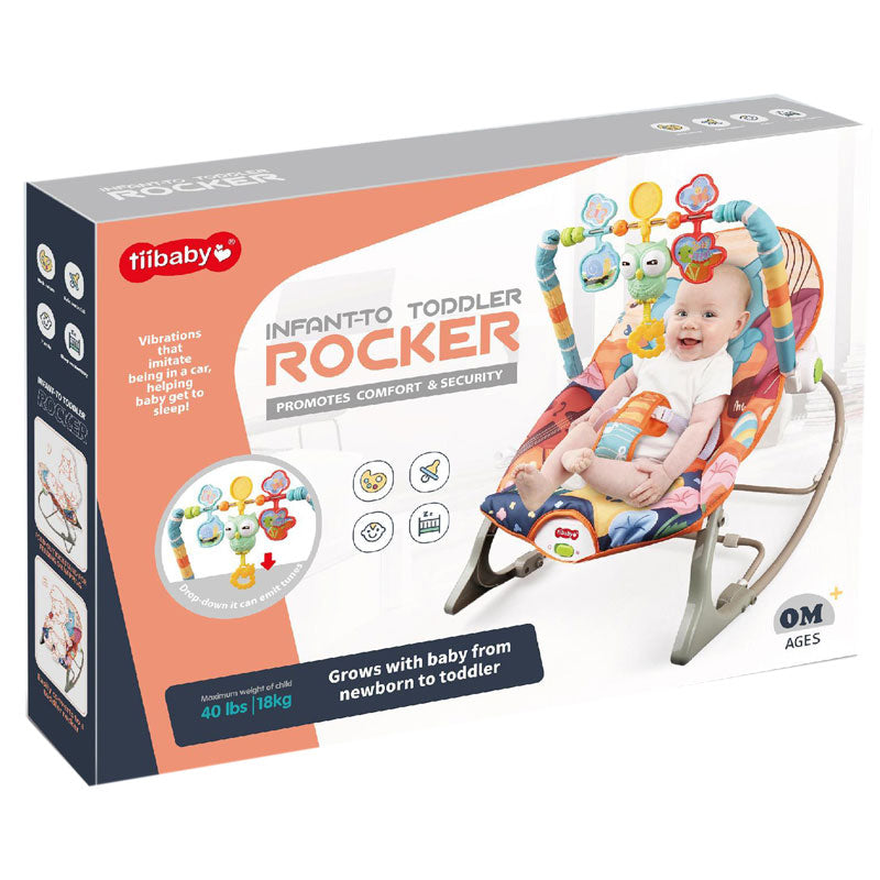 Бебешки Шезлонг Шарен Сова - Шезлонги И Люлки - Raya Toys - BebeMama