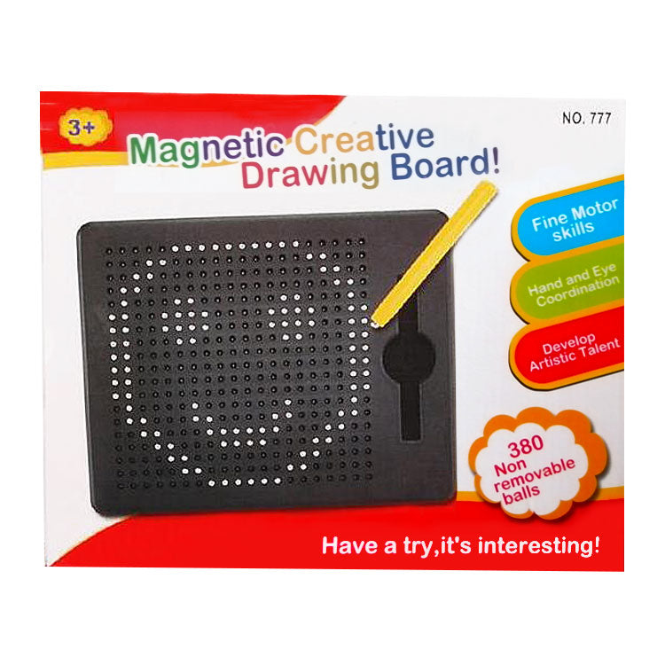 Дъска За Рисуване С Магнитни Мъниста Червен - Играчки - Raya Toys - BebeMama