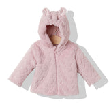 K3656 Яке С Качулка Mild Розов 92Cm - Якета И Палта - Bebetto - BebeMama