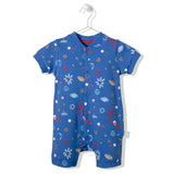 K3793 Гащеризон Sky Ball Син 6-9M/74Cm - Гащеризони - Bebetto - BebeMama