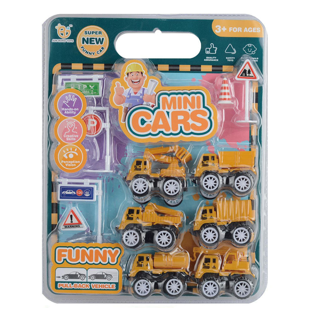 Строителни Средства С Пътни Знаци - Коли, Камиони, Влакове И Самолети - Raya Toys - BebeMama