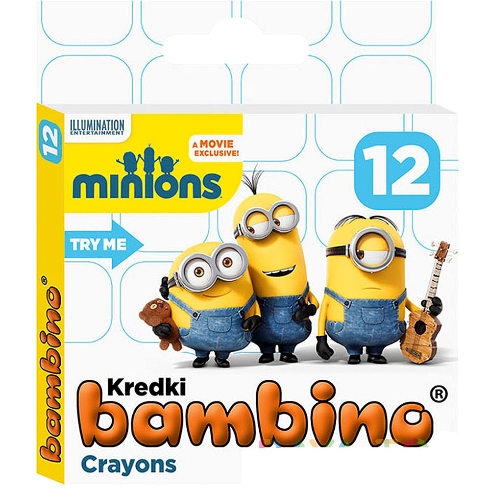 Пастели 12 Цвята Minions - Образователни Игри - St.Majewski - BebeMama