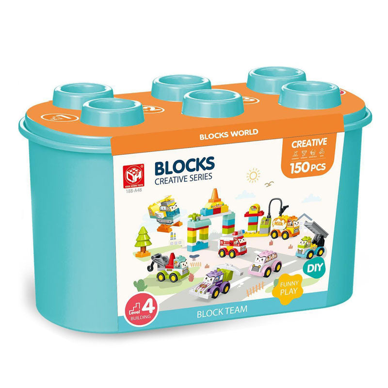 Конструктор В Куфар Син 150 Части - Строители, Мозайки И Конструктори - Raya Toys - BebeMama