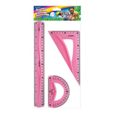 Комплект За Чертане Bambolino 30 См. 3 Ч Розов - Образователни Игри - St.Majewski - BebeMama