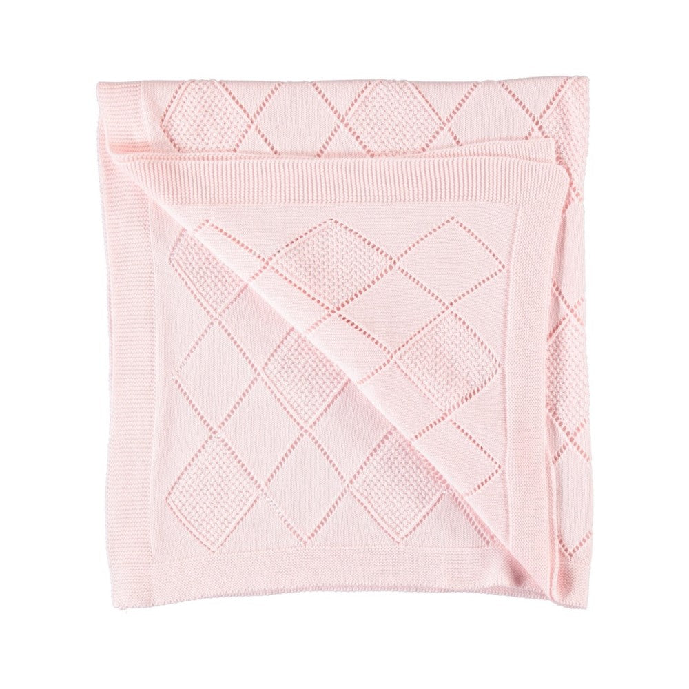 Tr082P Одеяло Ажурна Бродерия Pink --- BebeMama