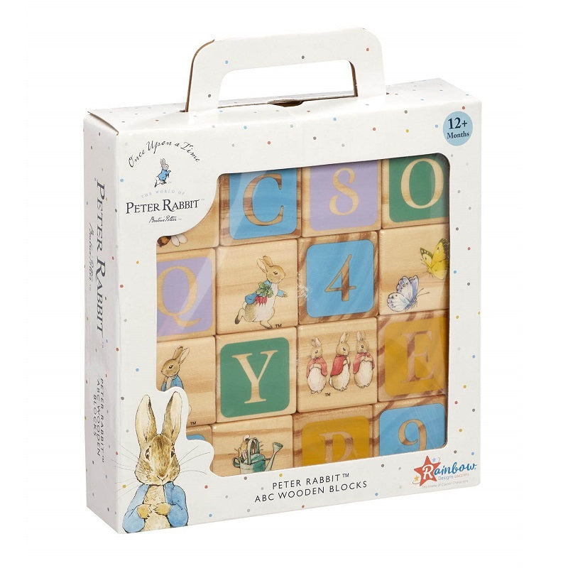 Дървени Кубчета 16Бр. Peter Rabbit - Занимателни Играчки - Rainbow Designs - BebeMama