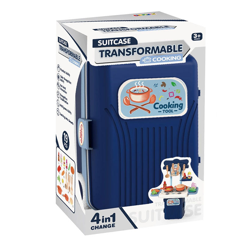 Кухня Куфар Синя 19 Части 4В1 В Кутия - Кухни И Готварски Пособия - Raya Toys - BebeMama