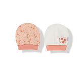 Памучна Шапка 2Бр. Сьомга 3-6М. - Шапки И Ленти - Bebetto - BebeMama