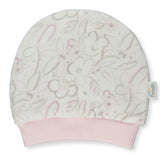 C934 Шапка Violet And Roses Ecru 1-3M/40Cm - Шапки И Ленти - Bebetto - BebeMama