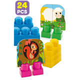 Раница С Конструктор 24 Части Животни --- BebeMama