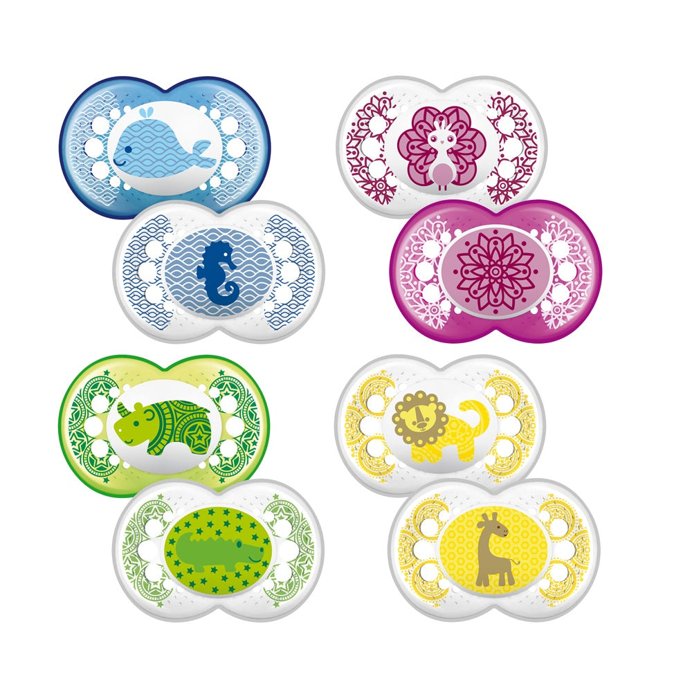 Залъгалка Clear Soother 6M+ 2 Бр. Носорог - Залъгалки - Mam - BebeMama