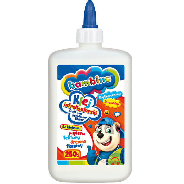 Лепило Bambino 250 Гр. Текстил Х-Я Дърво - Образователни Игри - St.Majewski - BebeMama