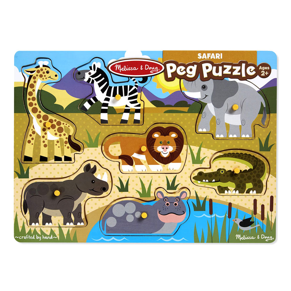 Дървен Пъзел Сафари - Пъзели - Melissa And Doug - BebeMama