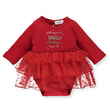 K3774 Боди Christmas Holiday Червен 9-12M/80Cm - Боди Дълъг Ръкав - Bebetto - BebeMama