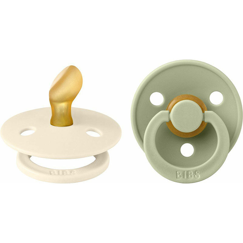 Биберони Colour Анатомични Ivory/Sage 0-6 М.2Бр - Биберони - Bibs - BebeMama