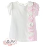 Рокля К.Р. Joasia Р.62 Екрю И Розово - Рокли - Sofija - BebeMama