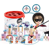 Дървени Блокчета Рицари - Дървени Играчки - Raya Toys - BebeMama