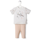 F1239 Пижама Magic Angel Бежов 3-6M/68Cm - Гащеризони - Bebetto - BebeMama