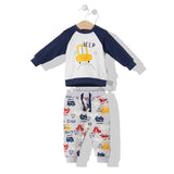 F1172 Пижама Painted Cars Тъмно Син 80Cm - Гащеризони - Bebetto - BebeMama