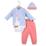 U4706 К-Кт Червен Гъсок 3 М 3 Ч - Комплекти - Ciccim Baby - BebeMama