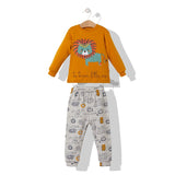 F027 Пижама Лъв Горчица 116Cm - Гащеризони - Bebetto - BebeMama