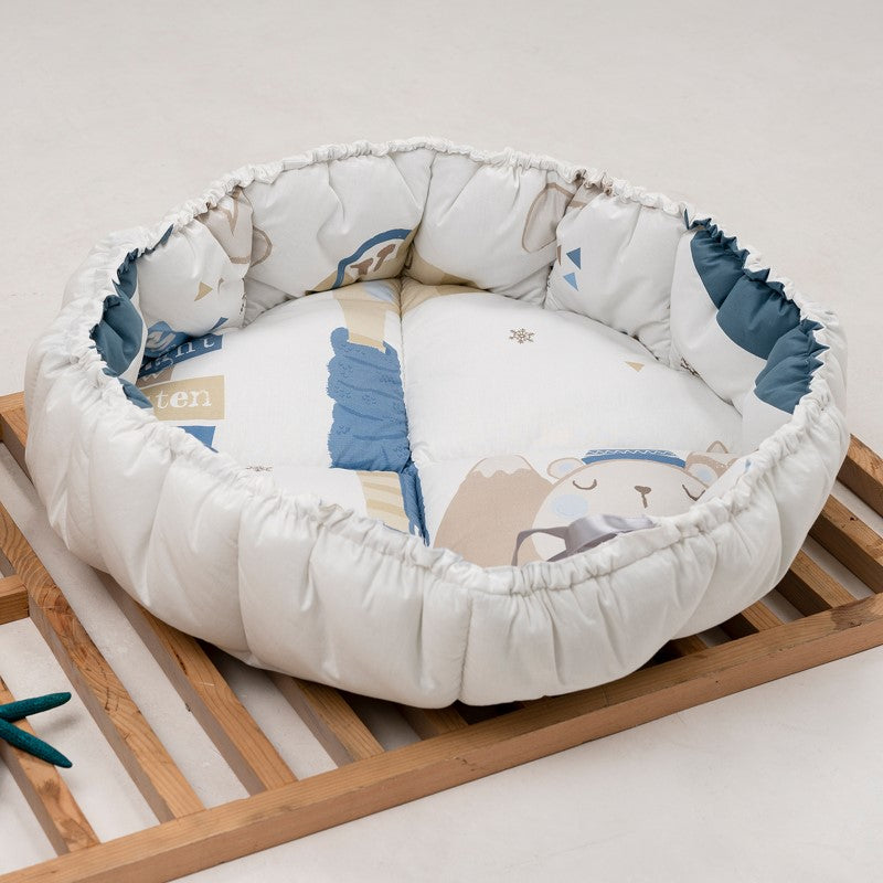 U492 Кръгло Гнездо Blue 80Cm - Гнезда - Bebetto - BebeMama