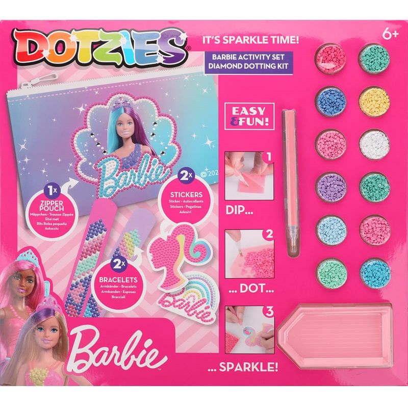 Комплект Диамантен Гоблен Barbie Activity Set - Аксесоари За Стая - Diamond Dotz - BebeMama