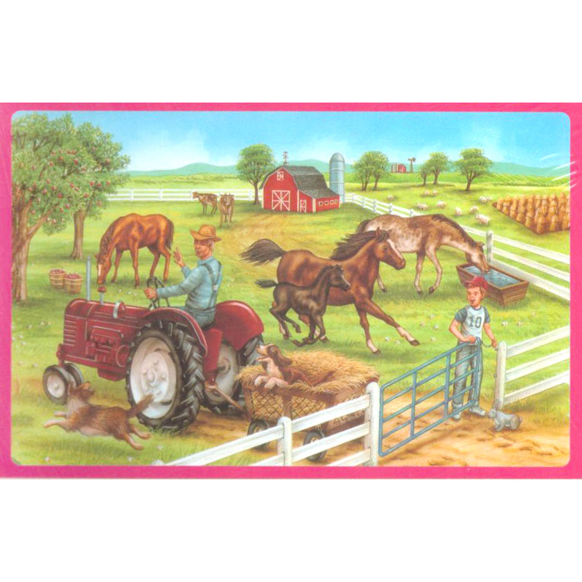 Дървен Пъзел 100 Ел. Ранчо - Дървени Играчки - Raya Toys - BebeMama