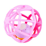 Топка-Дрънкалка Розов - Дрънкалки - Raya Toys - BebeMama