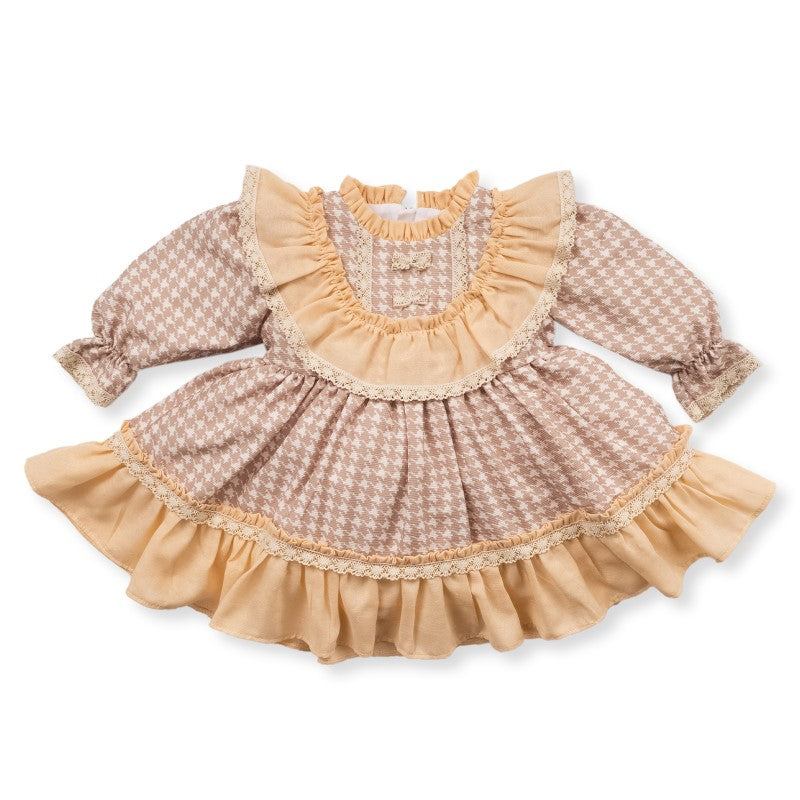 K4200 Официална Рокля Brown 18-24M/92Cm - Рокли - Bebetto - BebeMama