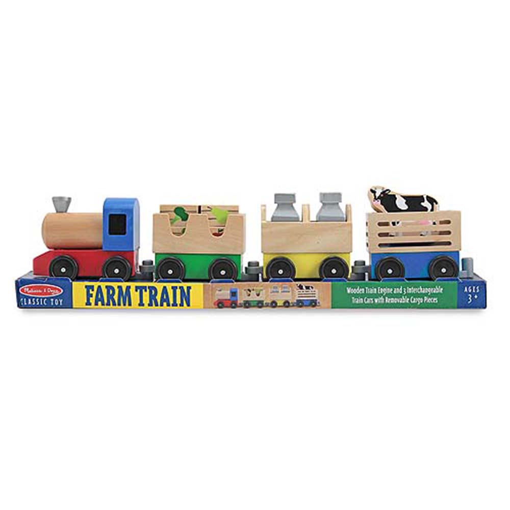 Локомотив С Вагони И Животни - Дървени Играчки - Melissa And Doug - BebeMama