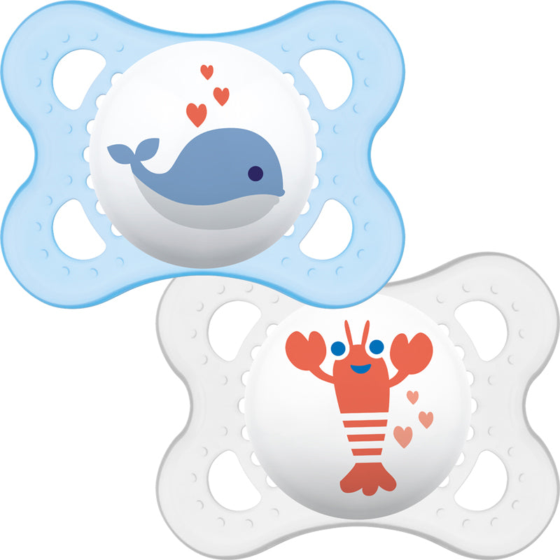 Залъгалка Nature Soother 0M+ 2 Бр. Лисица+Енот --- BebeMama