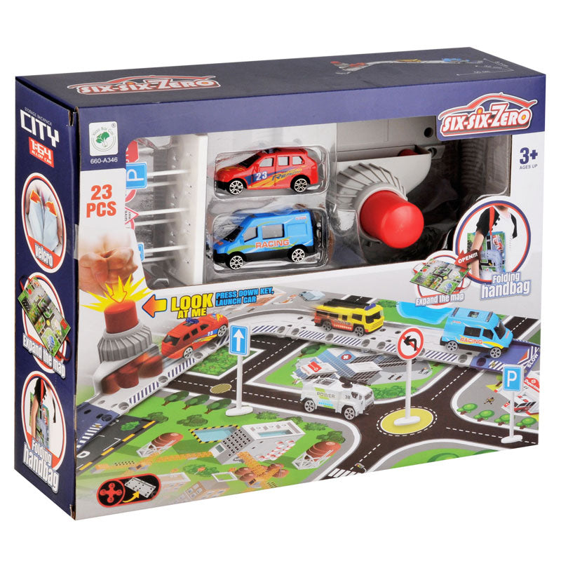 Килимче Град С Коли И Катапулт - Коли, Камиони, Влакове И Самолети - Raya Toys - BebeMama